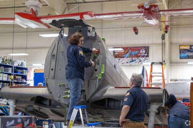 The Air Zoo Aerospace Museum has a division of volunteer workers that restore salvaged planes.