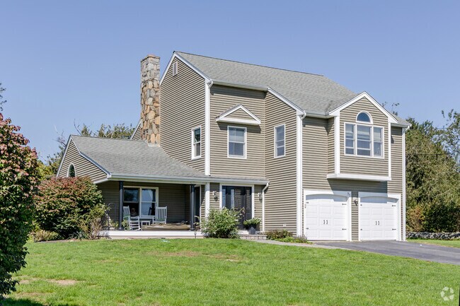 This contemporary home built in 1989 is an example in the Pocasset Heights neighborhood.