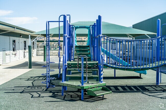 The Ladd Lane Elementary School playground in Hollister is popular during recess.