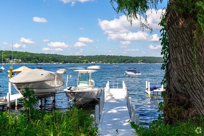 Residents are never far from beautiful lakeside views in Fontana-on-Geneva Lake.