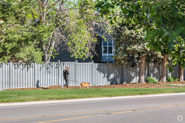 The Stroh Ranch neighborhood has ample  space to enjoy a scenic walk with a four legged friend.