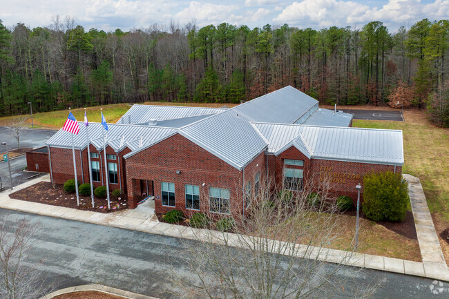 An aerial view of The Georgetown School.