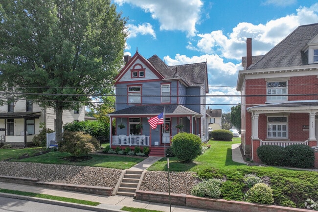 Victorian houses in Zelienople showcase unique architectural style and character.