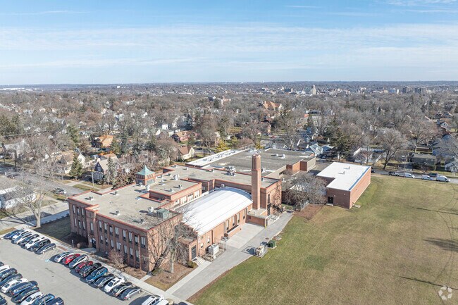 The beautiful campus at Abbott Middle School includes modern amenities.