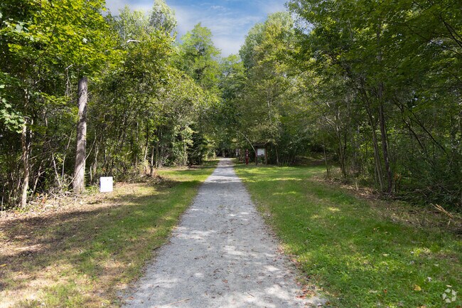 The D&L Trail stretches ten miles along the Lehigh River, perfect for any jogger or biker.