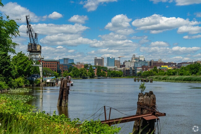 Browntown locals can take in views of the Christina River right nearby.