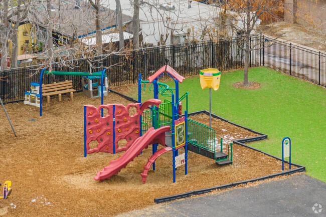 Playground at St Rose Of Lima School in Denver, Colorado.