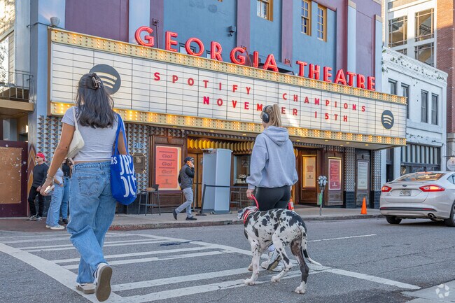Enjoy a live show at the historic Georgia Theater near Milledge Avenue Historic District.