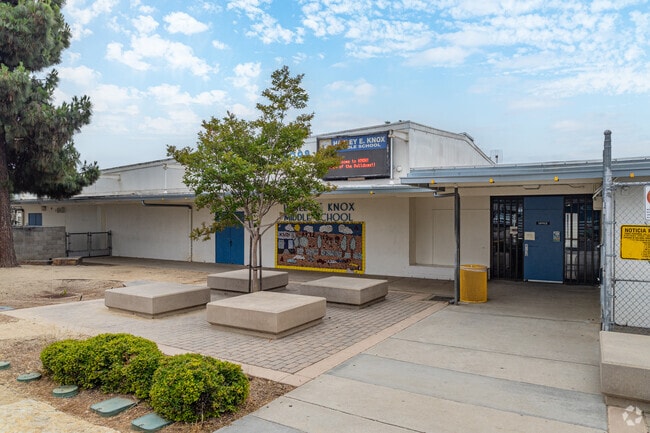 Harley E. Knox Middle School has a welcoming campus with state-of-the-art facilities.