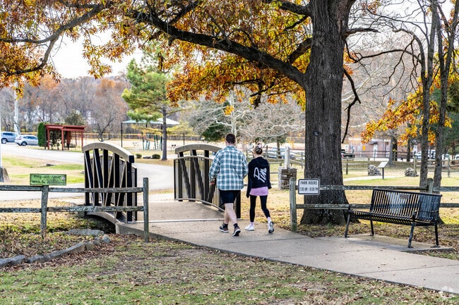 There are miles of Greenways to take a walk at the Historic Mansker Station near Millersville.