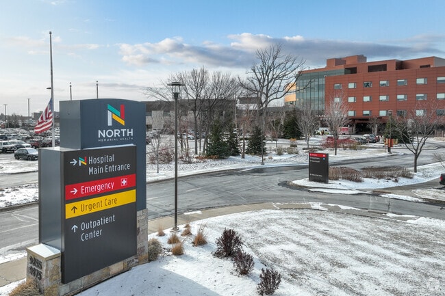North Memorial Hospital is Maple Grove's primary healthcare facility.