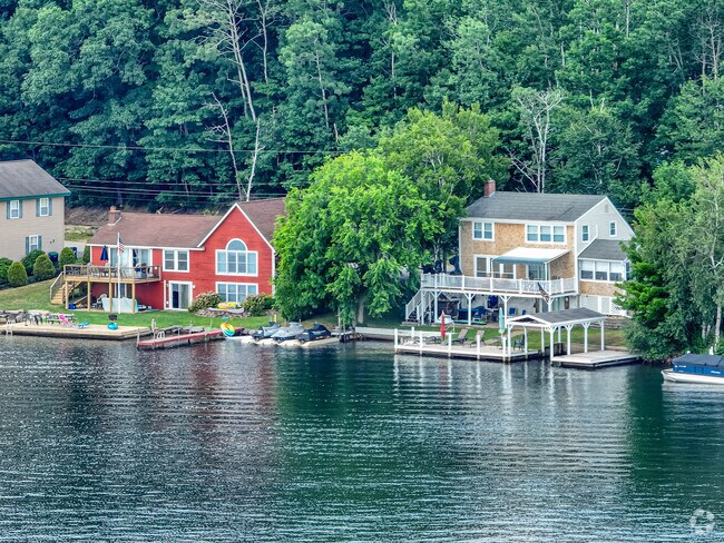 Homes in Belmont include Lakefront properties with private docks.
