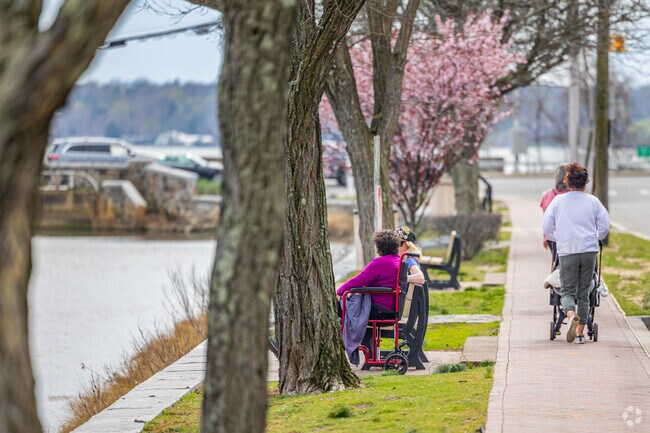 On warmer days, residents of Port Washington enjoy the scenic views found at Mill Pond Park.