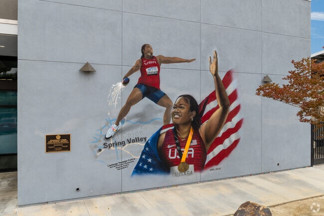 Freshly painted murals are found at the entrance to Mount Miguel High in La Presa.