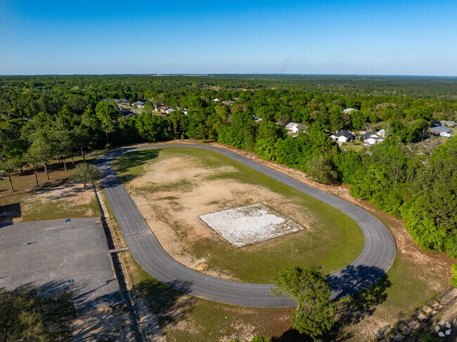 King Middle school has a paved track.
