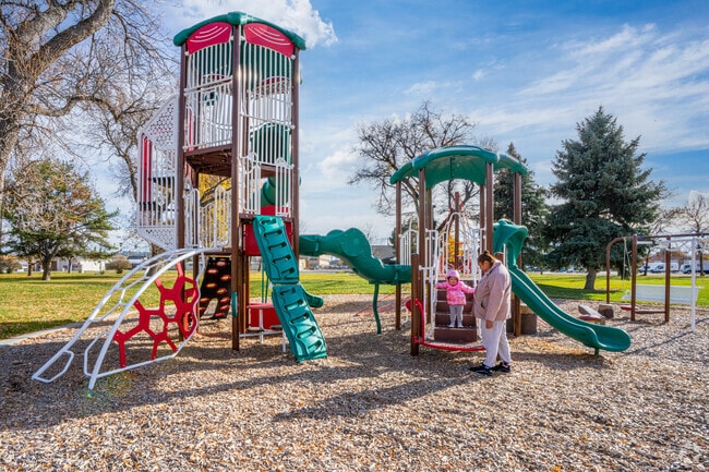 North Park’s playground is popular with local families.