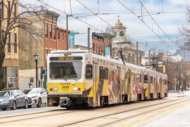 Mount Vernon residents have an easy commute with being on Baltimore's Light Rail line.