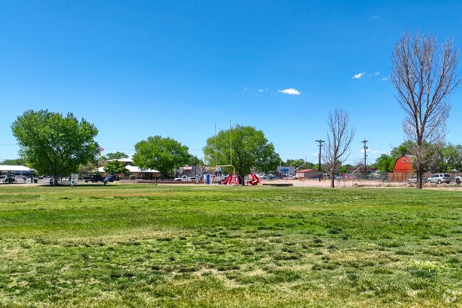 Meadow Lake residents can head to the large Heritage Park to toss the ball around.