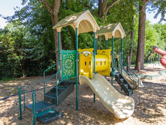Students can explore the playground at West Falls Church's Grace Christian Academy.