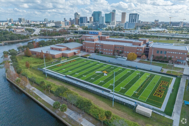 Howard Blake High School sits on the Hillsborough River.