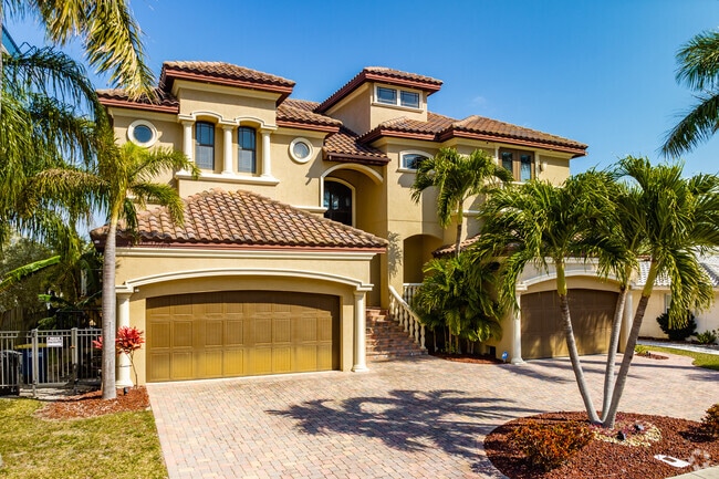 Mediterranean homes can be found in the Clearwater Beach neighborhood.