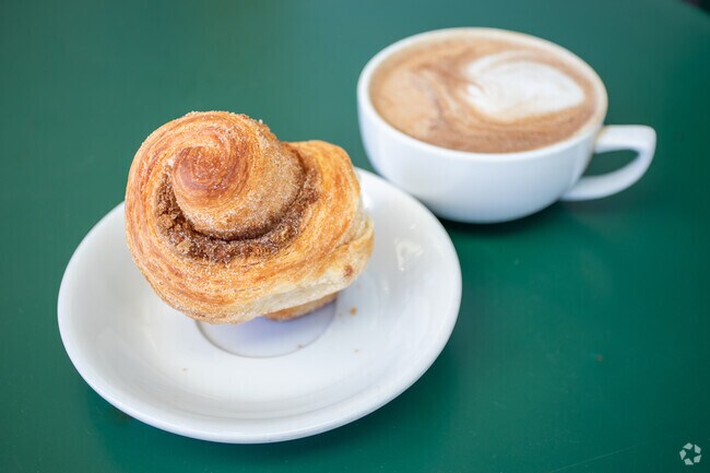 Cole Coffee in Fairview Park is known for its pour over brews and morning bun pastries.