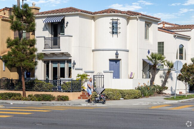 Liberty Station’s quiet neighborhood streets provide the perfect place to stroll.