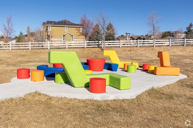 Coyote Hills Elementary School offers an eccentric play area for students.