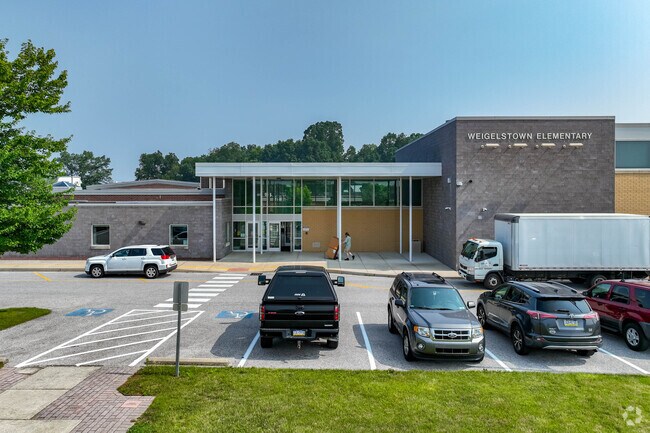 Younger students attend the Weigelstown Elementary School in Weigelstown.