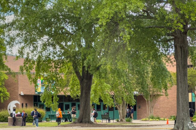 Cox High School near the Bayfront neighborhood of coastal Virginia Beach.