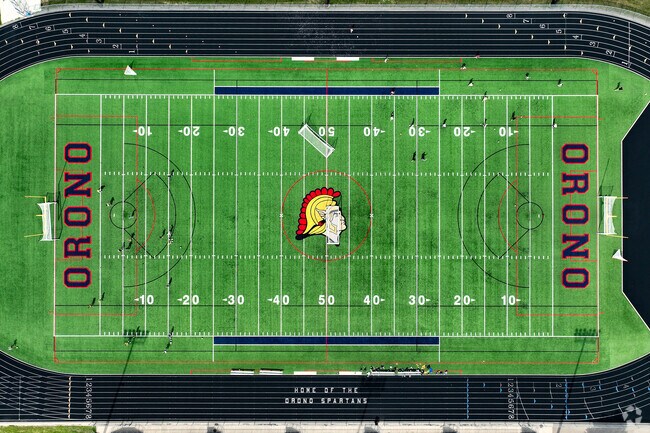 Over 25 athletic programs are available to students at Orono Senior High School.