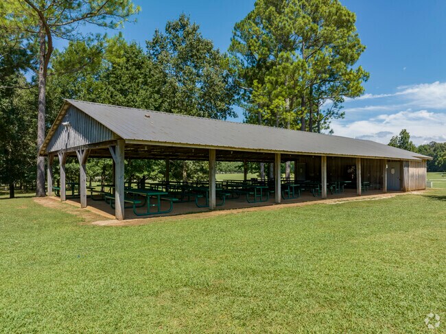 Pavilions are available to rent for gatherings and events at the Sharon Johnston Park.