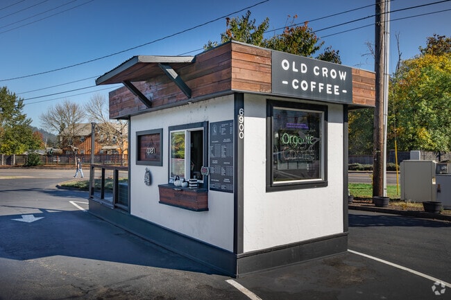 Old Crow Coffee serves Thurston locals from a roadside drive-up window.