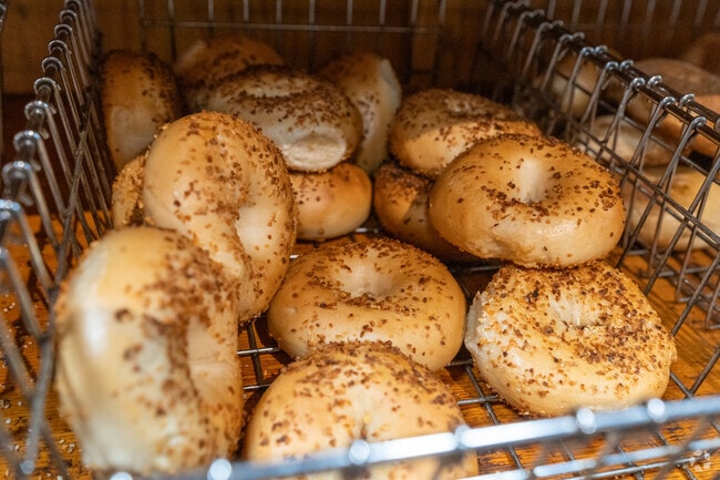 Everything you want in an everything bagel at Bagel Art Bakery in Dallas.