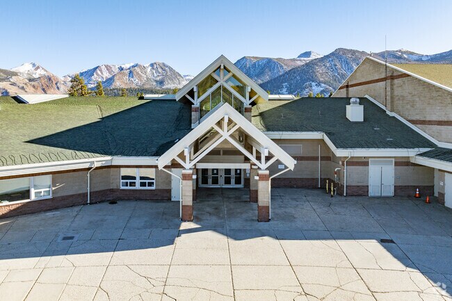 Mammoth Lakes children enjoy school with a view at Mammoth Middle School.