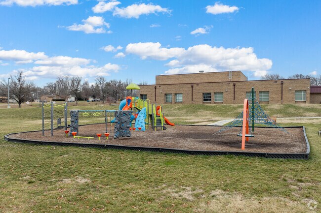 Coverdell Elementary School has multiple large playgrounds.