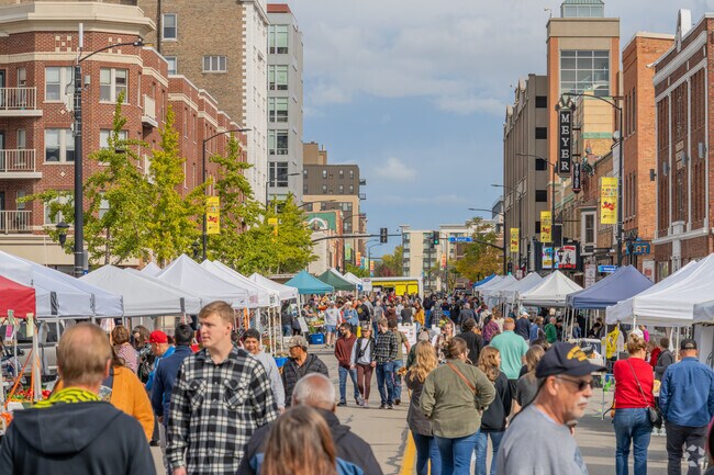 Visitors from all around Green Bay are drawn to the Saturday Farmer's Market downtown.