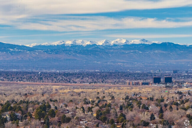 In Ridgeview Glen, Aurora, CO you have a stunning view of the mountains.