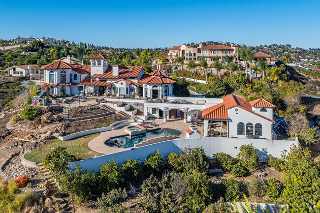 Rancho Vista Grande is full of hilltop Mediterranean-inspired mansions.