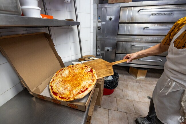 Pizza Brothers is located on Main Street.