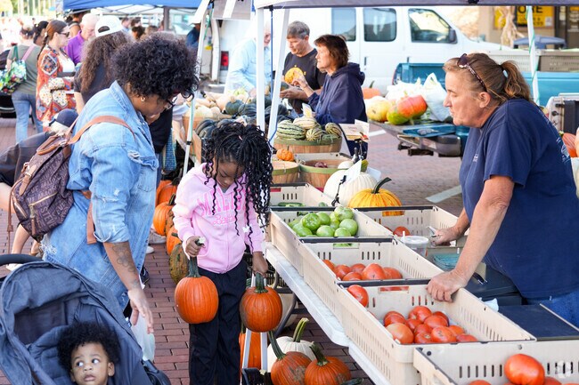 Kids love picking their favorite pumpkins at the Beloit Farmers Market.