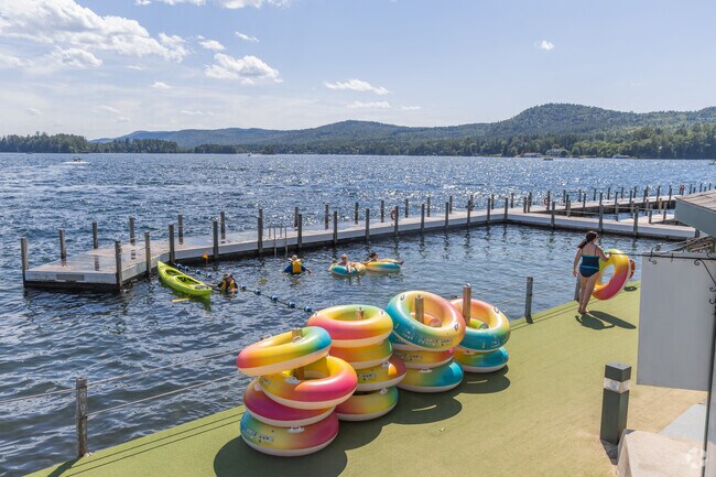 Spend the day tubing and lounging on the beach at the Sagamore Resort.