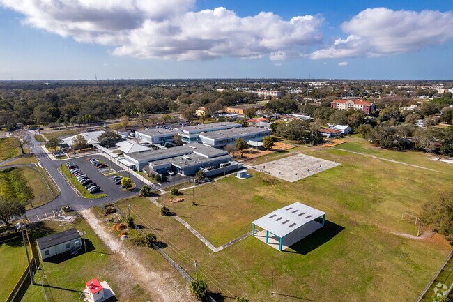 John M. Sexton Elementary School has several amenities including a playground and basketball.