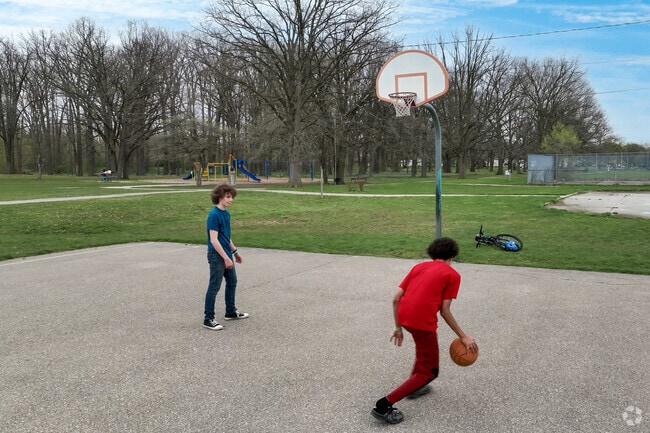 Longway Park's basketball court is the perfect spot for summer pickup games.