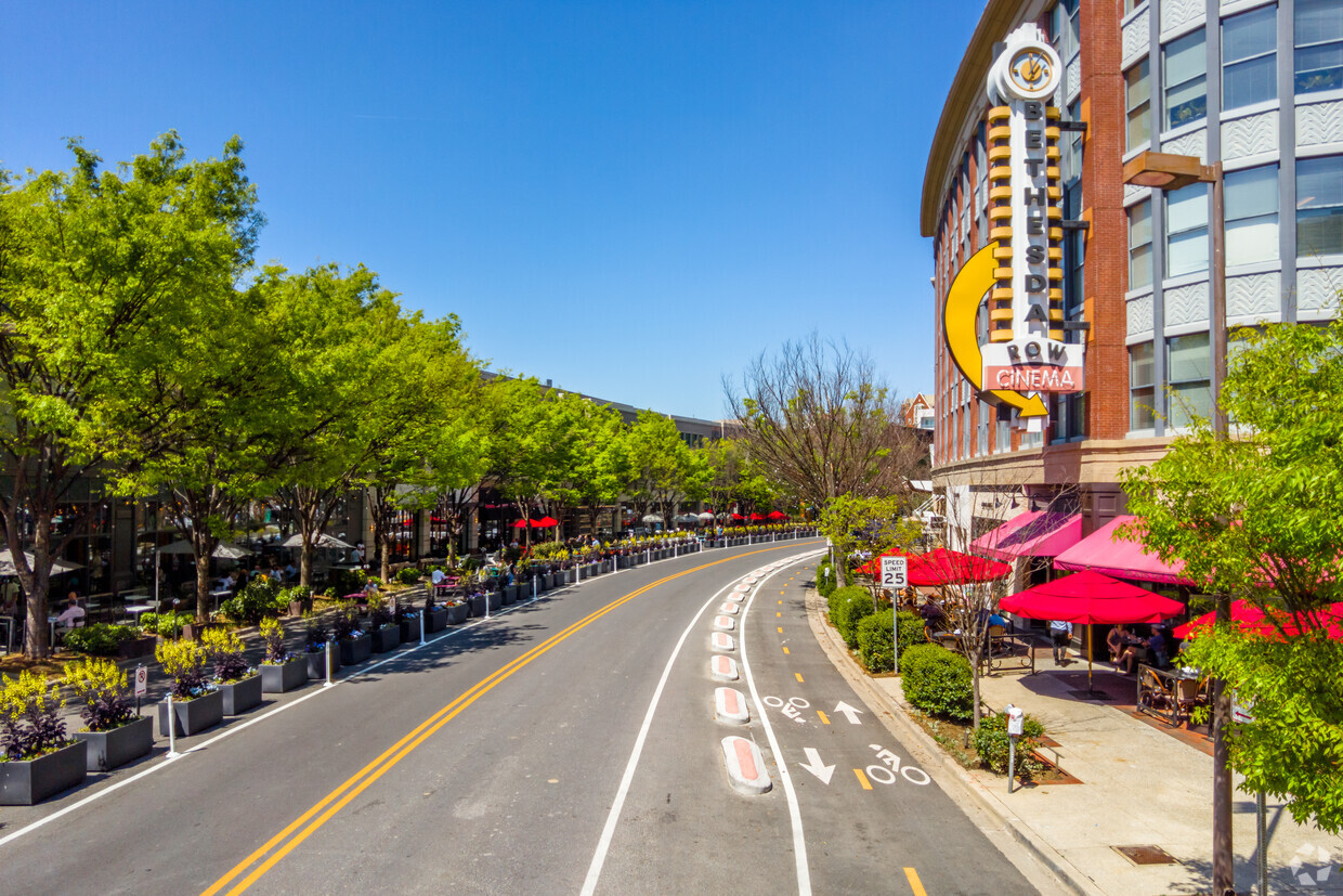 Downtown Bethesda Maryland in suburban Washington DC.