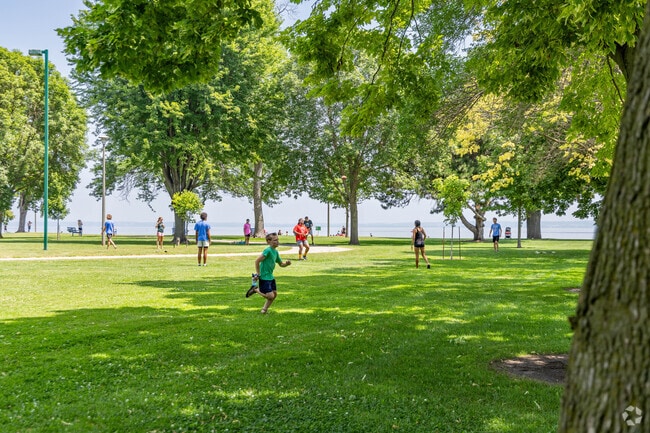 Menominee Park is always a lively spot nearby Menominee North.