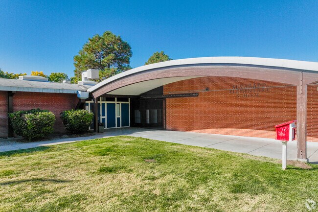 The B-plus-rated Alvarado Elementary is one of three elementary schools that serve Los Ranchos De Albuquerque.
