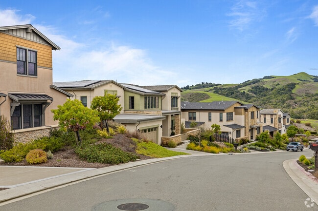 A luxury row of homes in the hills of Moraga