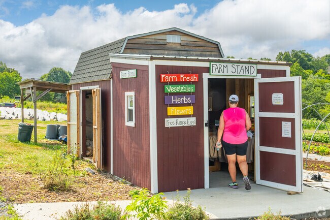 Locals of Harmony Heights love to pick up fresh produce from the Willow Run Farmstand.