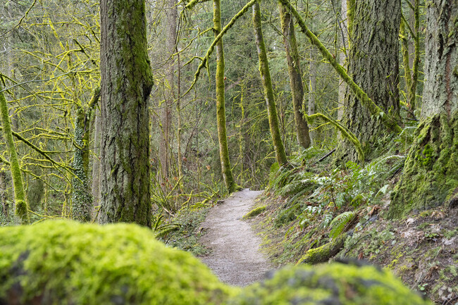 Enjoy the serene wooded trails at Woods Memorial Natural Area in Ashcreek.